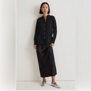 NWOT Crinkled Button-Up Shirt